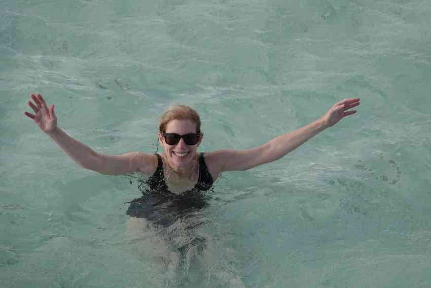 Janice Lintz at the Nylon Pool in Tobago