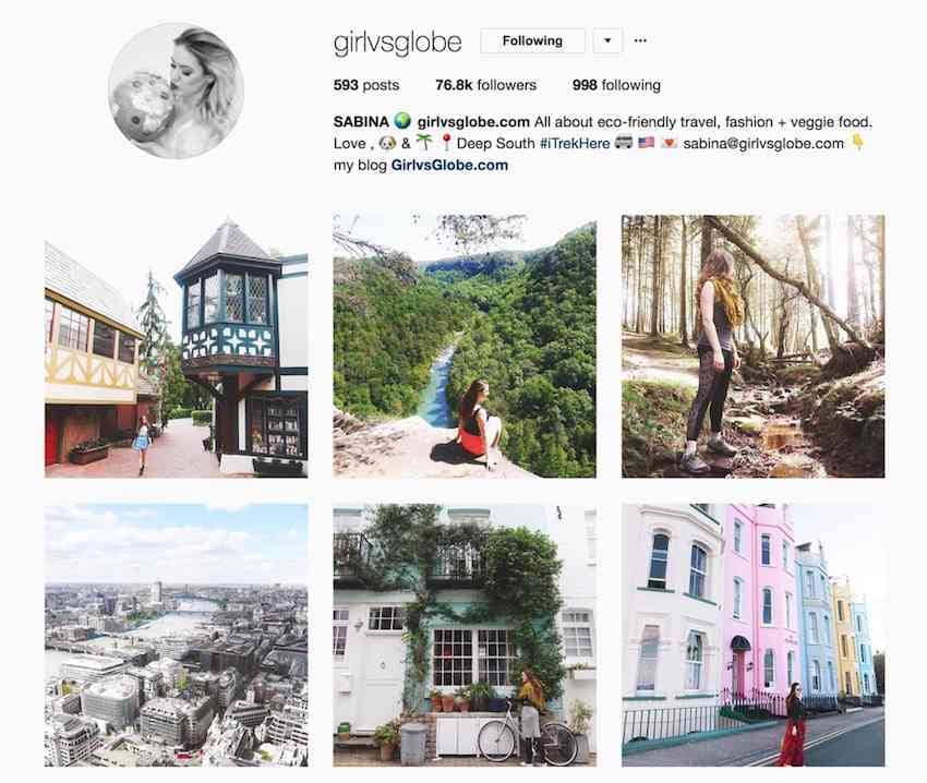 Girl vs Globe Instagram