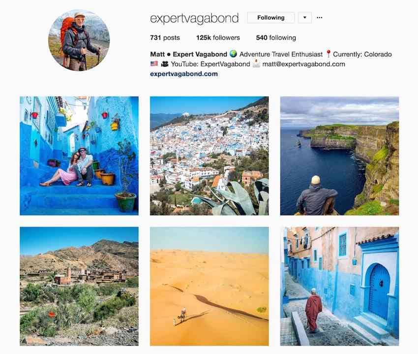 Expert Vagabond Instagram