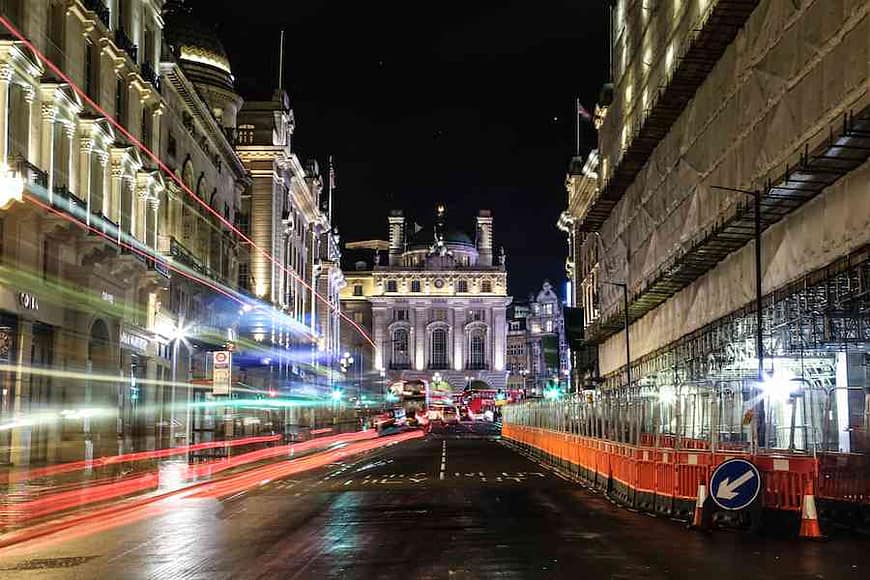 Road to Piccadilly - London at Night