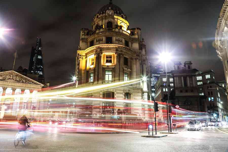 Bank London at Night