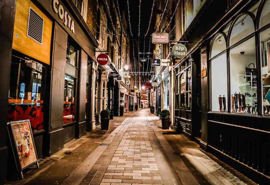 Alley in London at Night