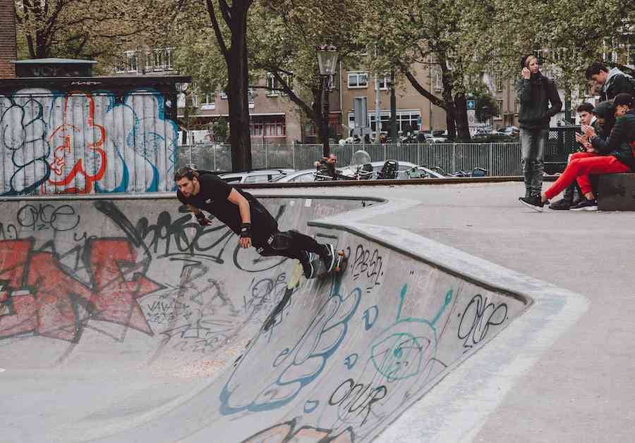 Amsterdam boy skater